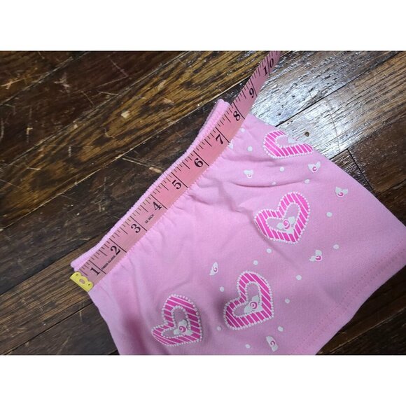 Vintage 80s Andover Togs Pastel Pink Hearts Skirt 2T - Picture 6 of 10